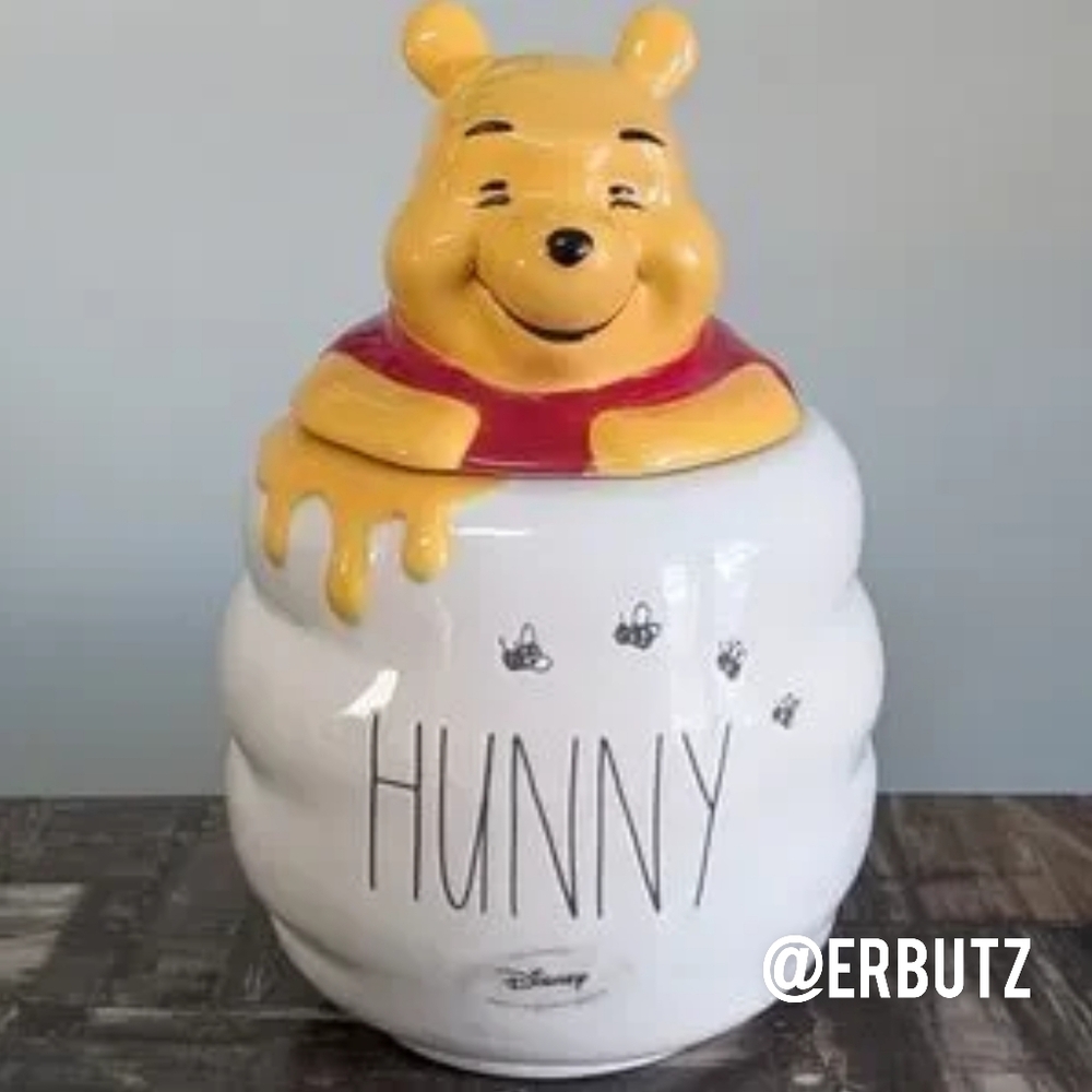 Rae Dunn x Disney XL Winnie The Pooh HUNNY Honey Pot Style Canister 🍯